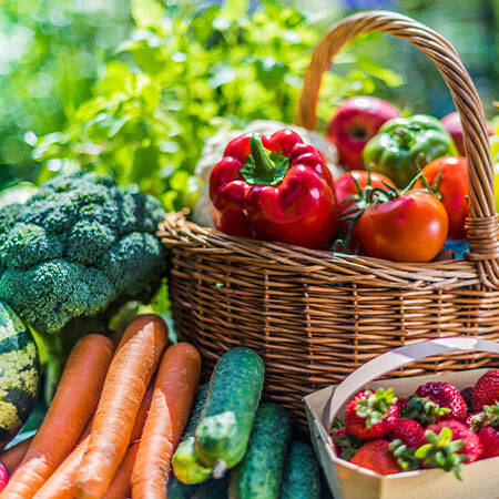 Fruits et légumes au Camping Valkanela à Vrsar Tohapi